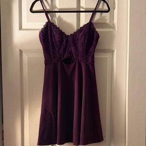 City Studio Deep Purple Lace Chemise